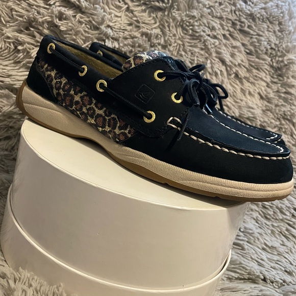 🖤 Sperry Top-Sider Black & Glitter Cheetah - Picture 7 of 7
